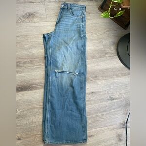 American Eagle Outfitters Curvy Super High-rise Baggy Wide Leg ripped jeans - 4